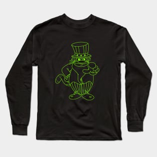 Neon Uncle Sam Catdog Long Sleeve T-Shirt